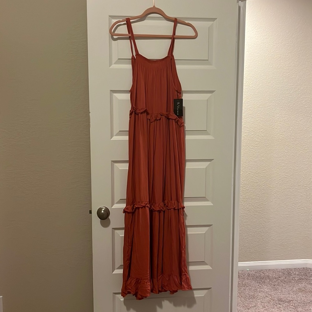 Long Rust Dress Size Small